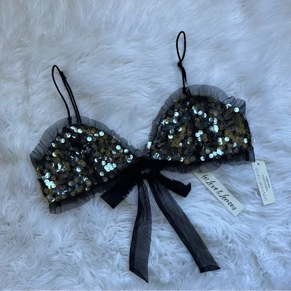 For Love & Lemons • Sequin Embellished Christelle Bralette Top - Picture 11 of 12